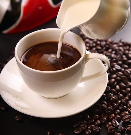 coffee with beans