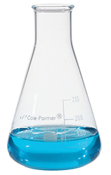 Cole-Parmer® Erlenmeyer Glass Flasks, 100 mL, 12/pkg