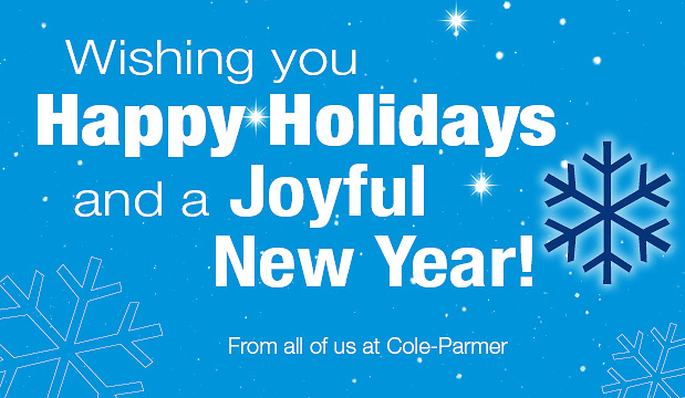 Wishing you a happy holidays and joyful New Year from Cole Parmer