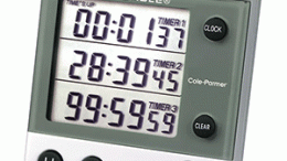 Cole-Parmer® Triple-Display Three-Channel Digital Timer