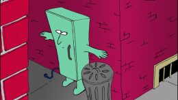 refrigerator running away comic