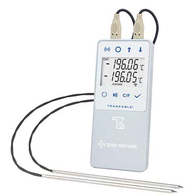 Digi-Sense Liquid Nitrogen Data Logger with TraceableLIVE® Remote Monitoring