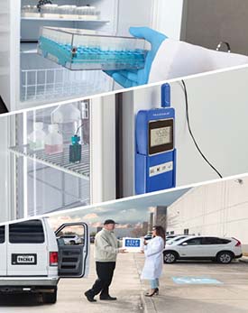 Monitoring vaccines during storage and transport