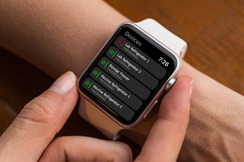 APPLE WATCH with TraceableLIVE cloud monitoring for cold chain