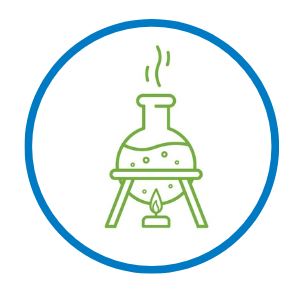 Icon of a laboratory burner